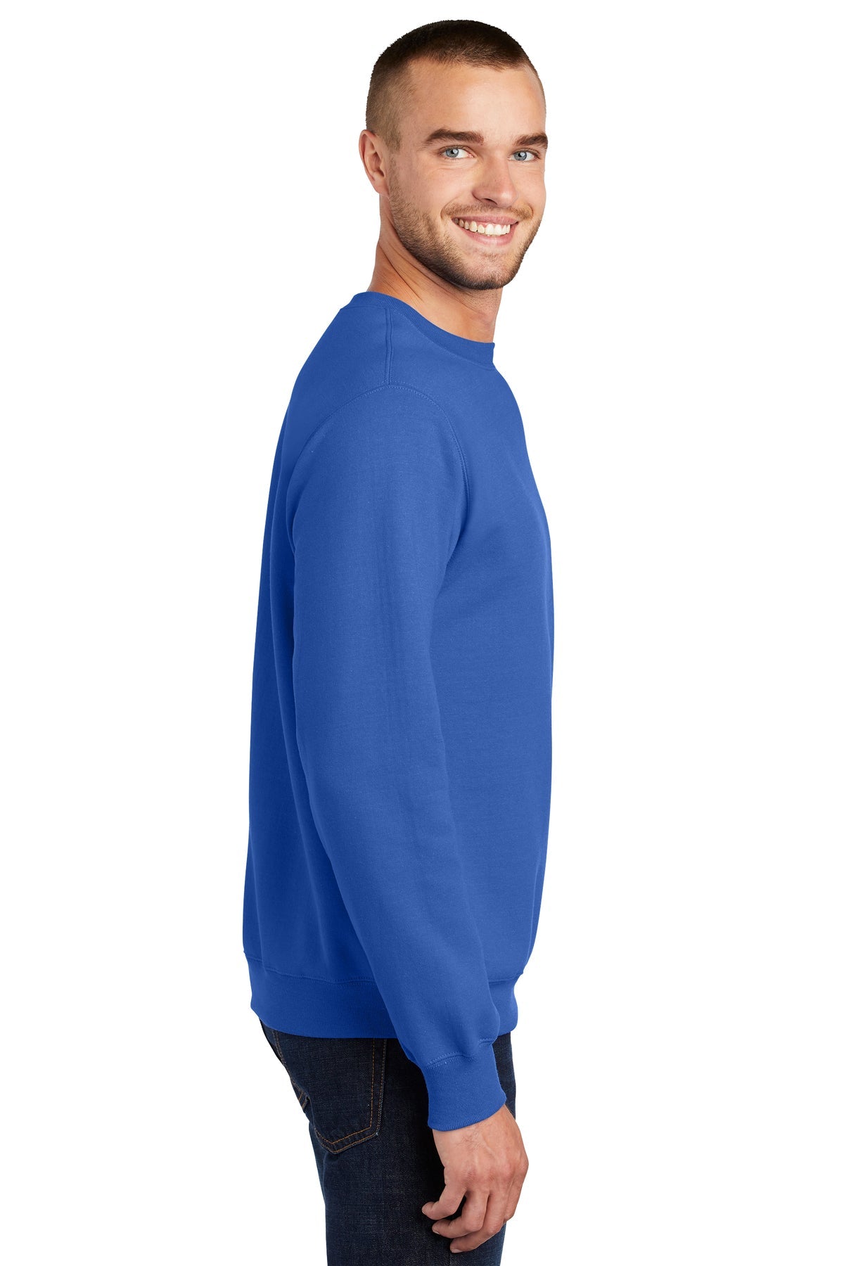 port & company_pc90 _royal_company_logo_sweatshirts