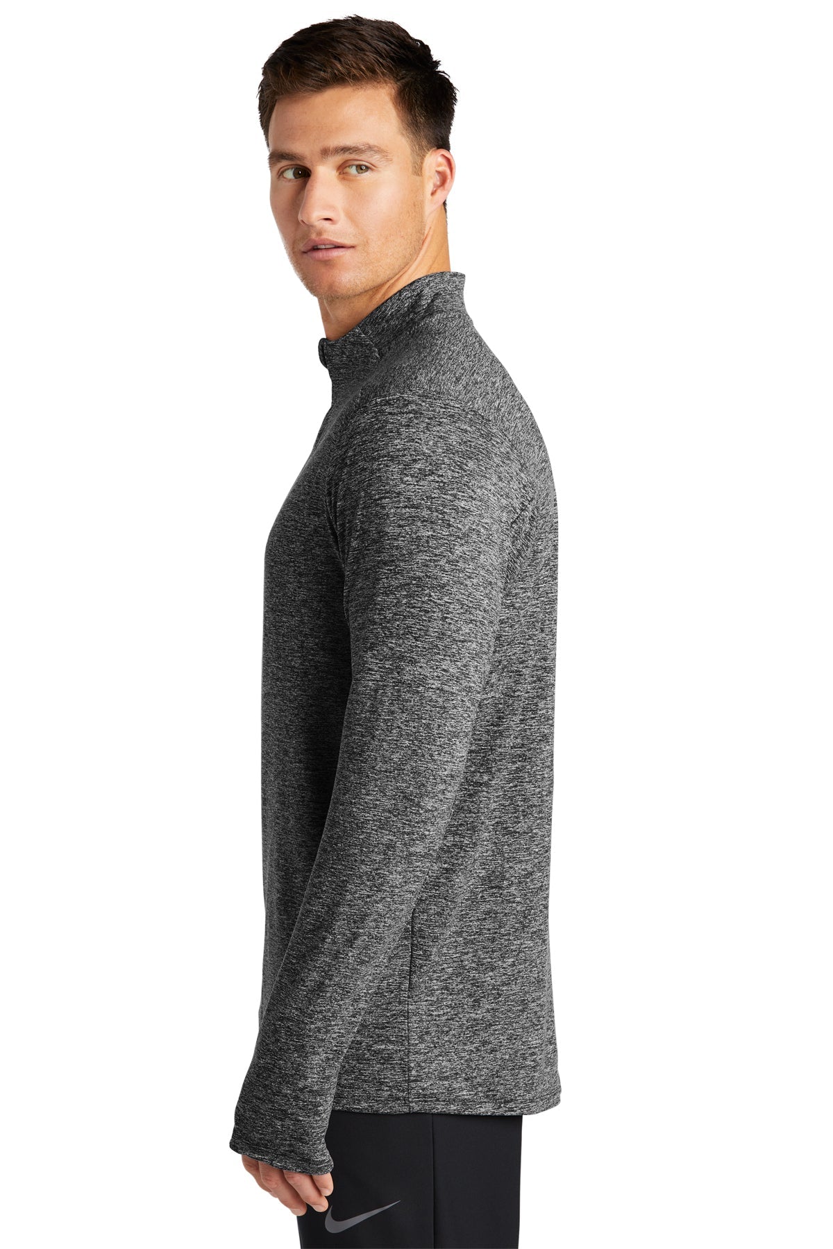Nike Dri-FIT Element Custom Quarter Zips, Top Black Heather