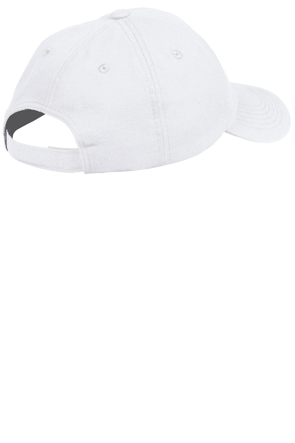 Port Authority Brushed Twill Custom Caps, White