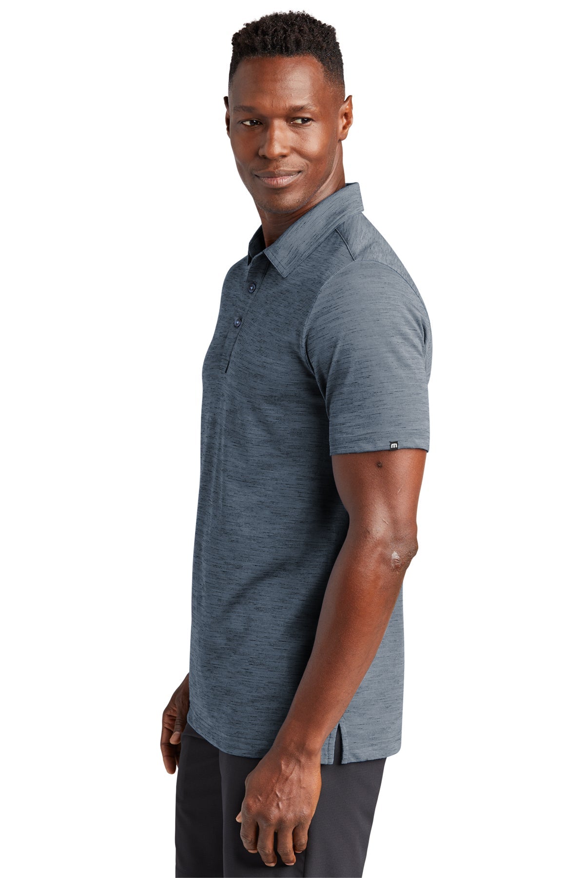 TravisMathew Auckland Slub Polo Blue Nights