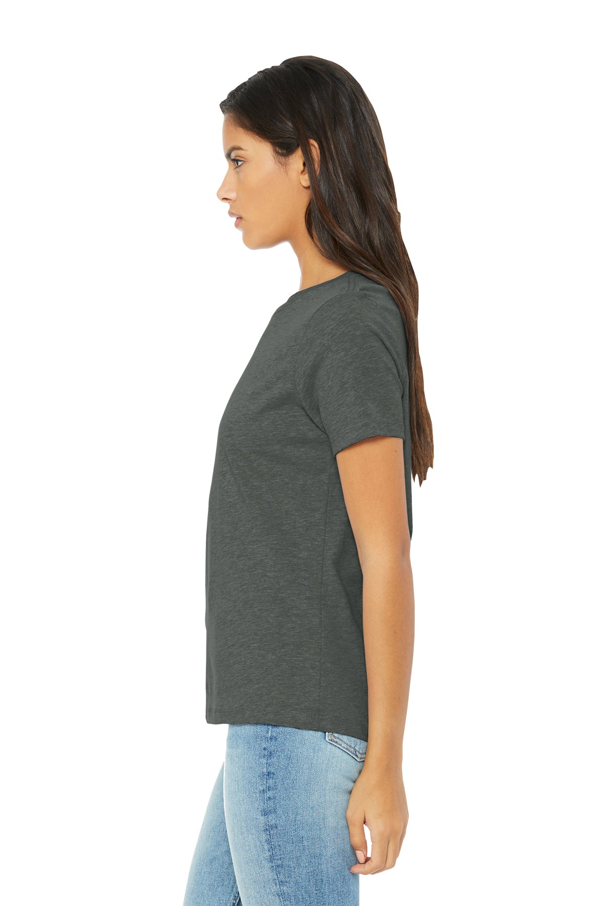 Bella Canvas Womens Relaxed T-Shirt, Deep Heather