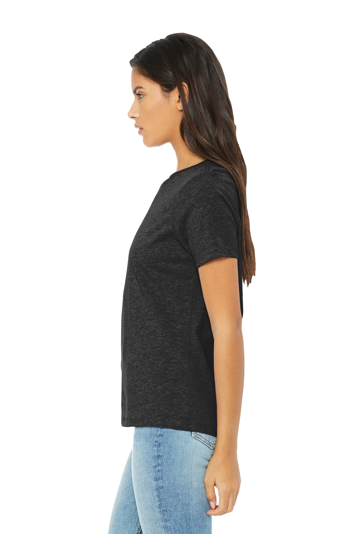Bella Canvas Womens Relaxed Triblend T-Shirt, Charcoal Black