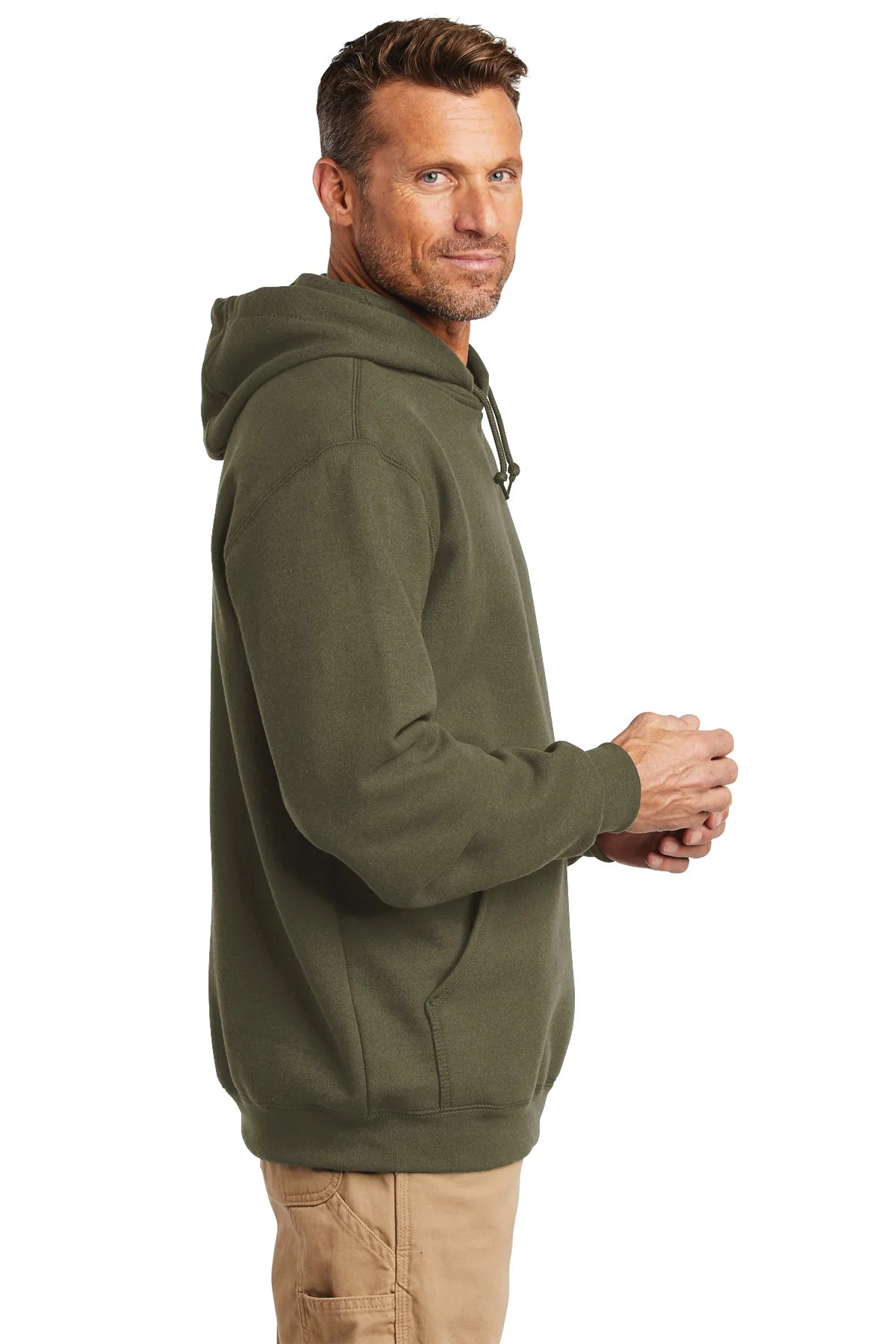 Carhartt Tall Hooded Custom Sweatshirts, Moss [Benjamin and Company]