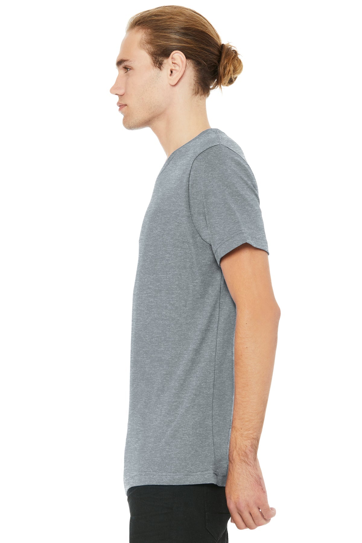 Bella Canvas Unisex Heather  V-Neck, Athletic Heather