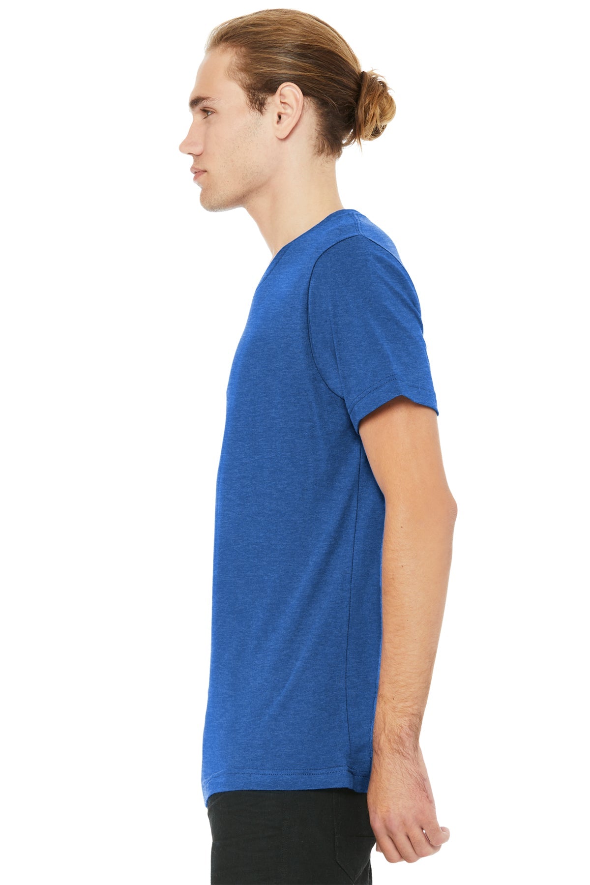 Bella Canvas Unisex Heather  V-Neck, True Royal