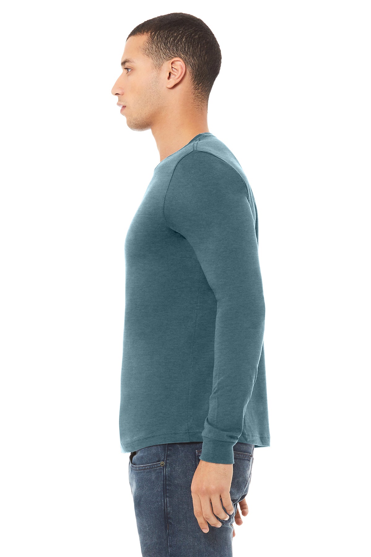 Bella Canvas Unisex Heather Long Sleeve T-Shirt, Slate