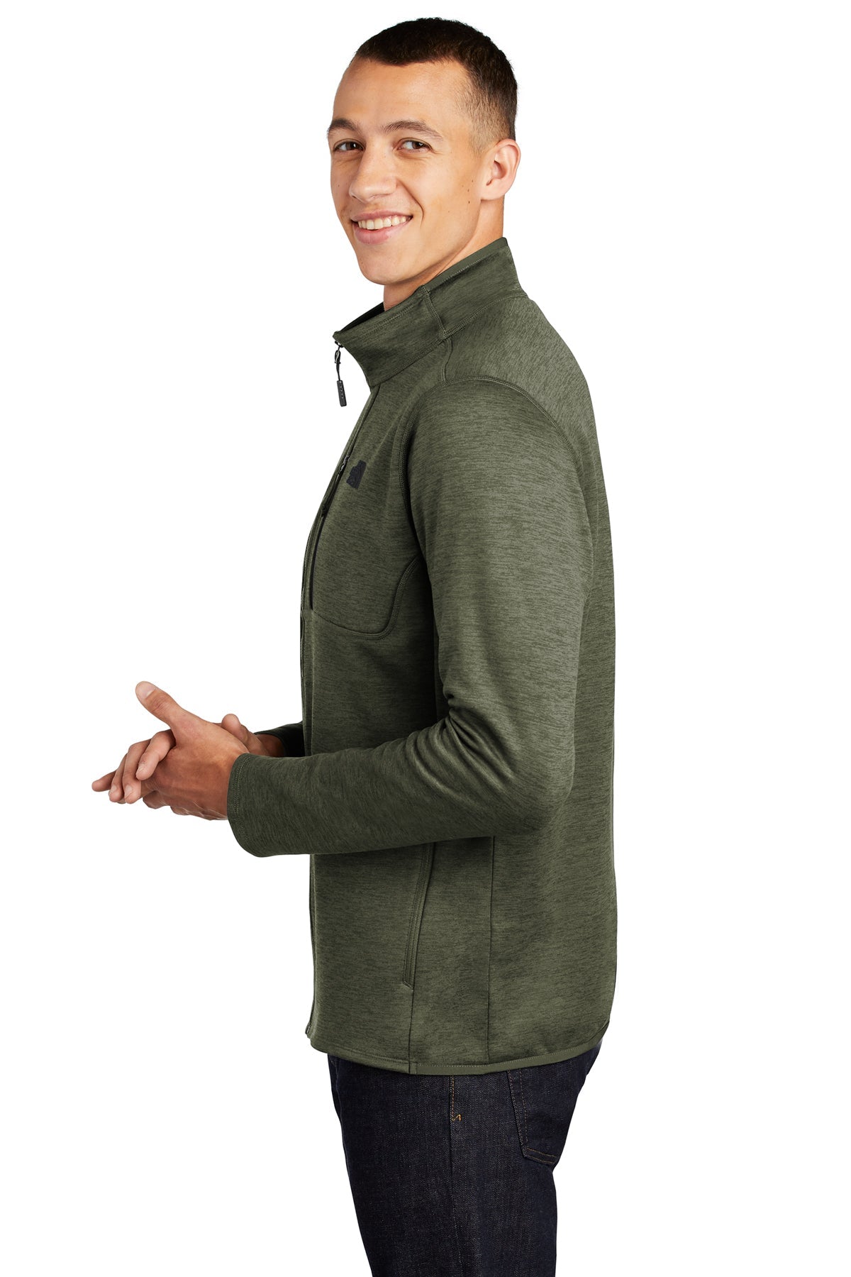 the north face_nf0a47f5 _four leaf clover heather_company_logo_jackets