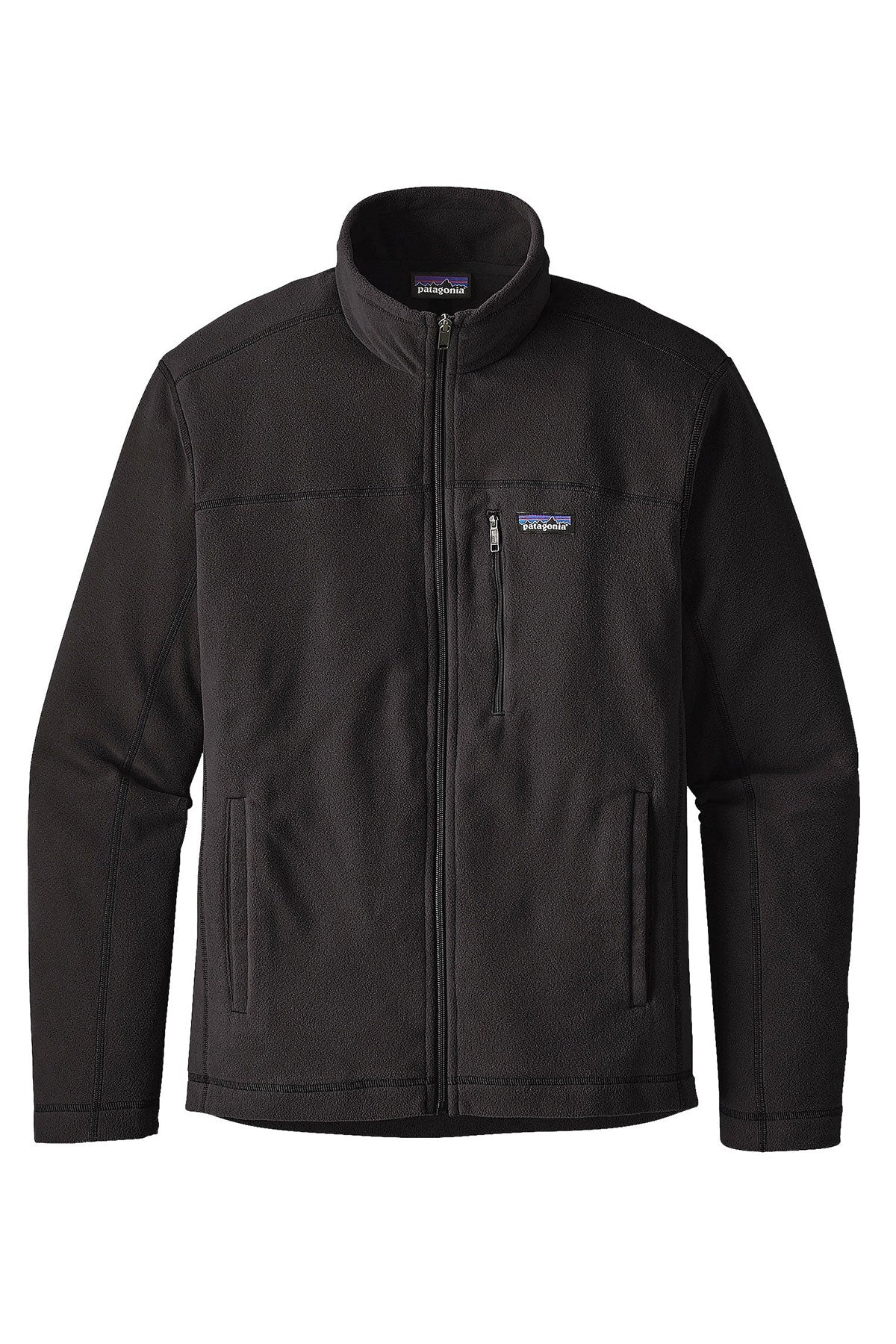 Patagonia Mens Micro D Custom Fleece Jackets, Black