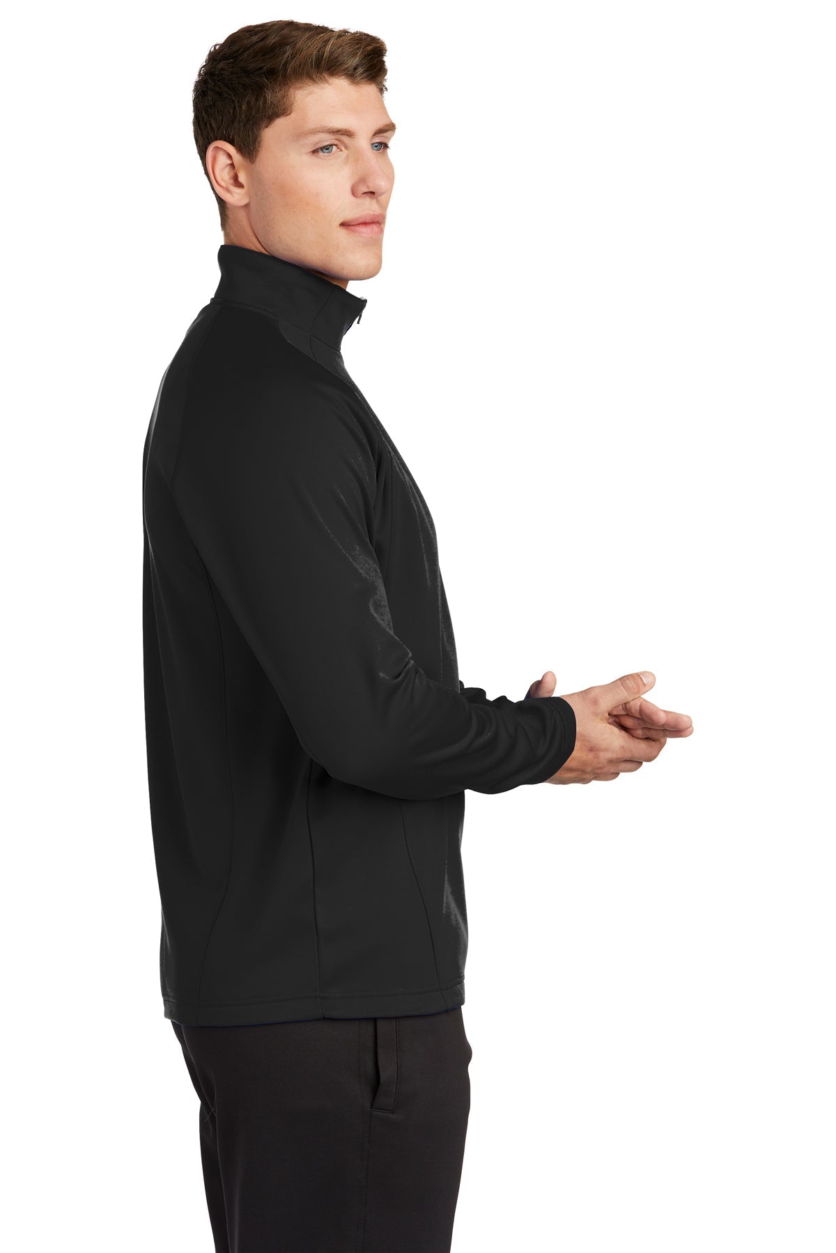 sport-tek_f243 _black/silver_company_logo_sweatshirts