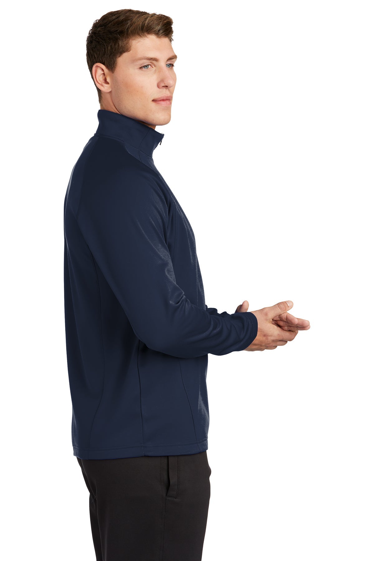 sport-tek_f243 _navy/silver_company_logo_sweatshirts