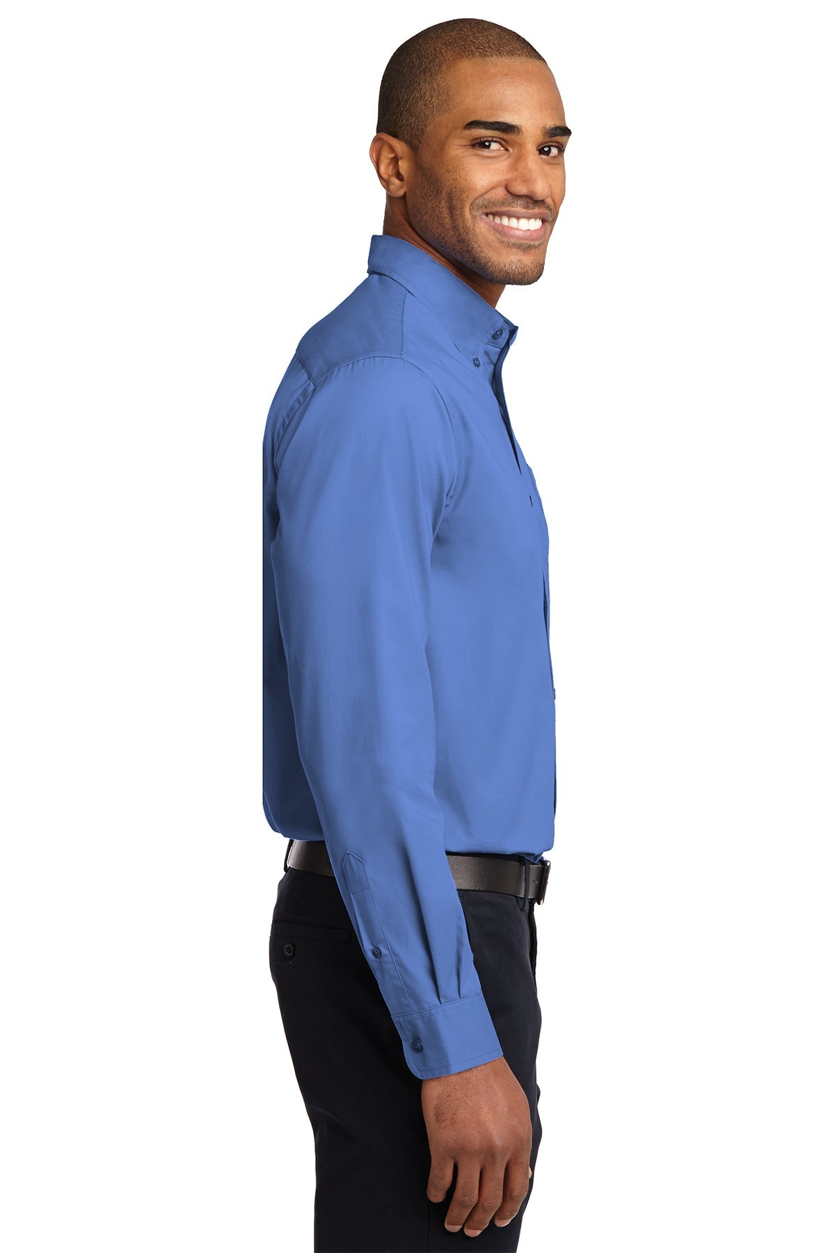 port authority_s608 _ultramarine blue_company_logo_button downs