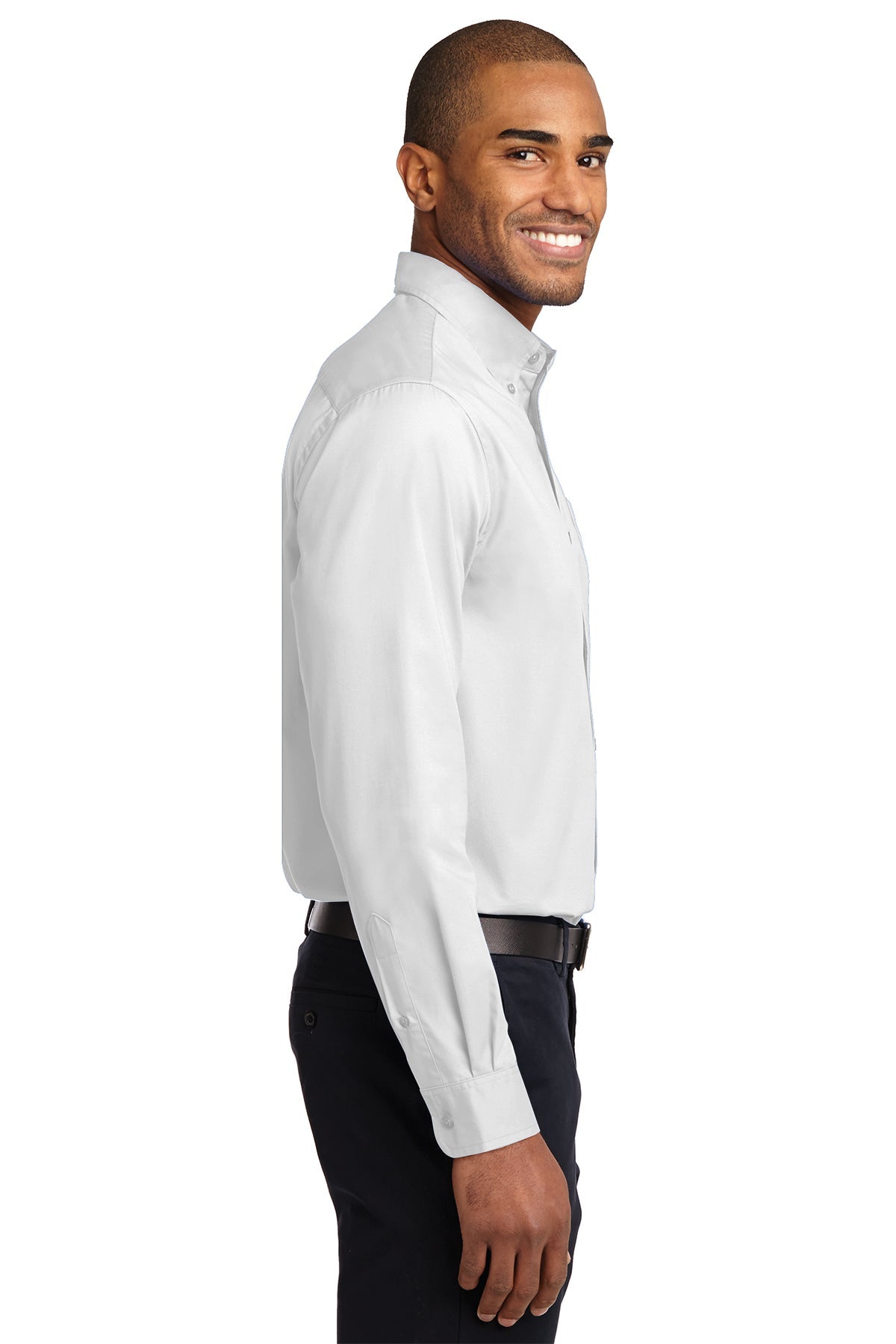 port authority_s608 _white/ light stone_company_logo_button downs