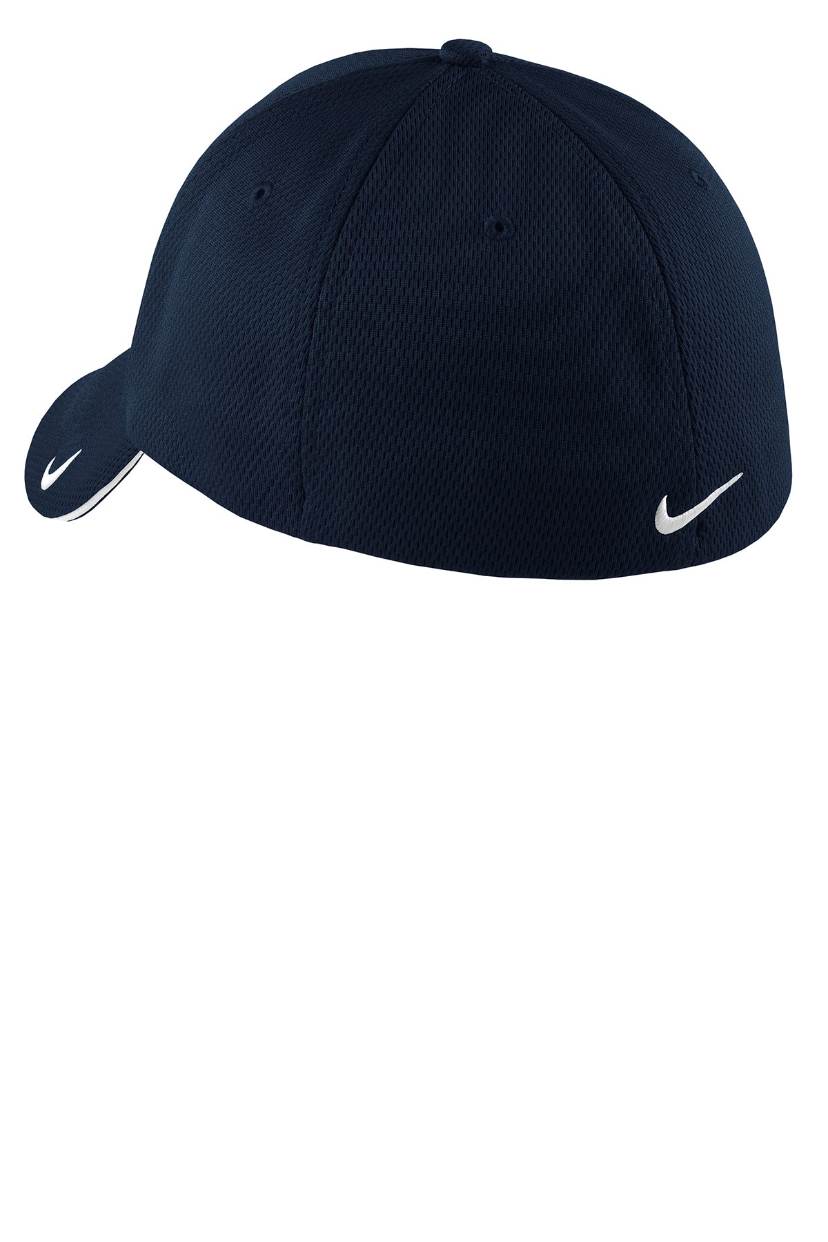 nike dri-fit mesh swoosh flex sandwich cap NKFD9718 navy