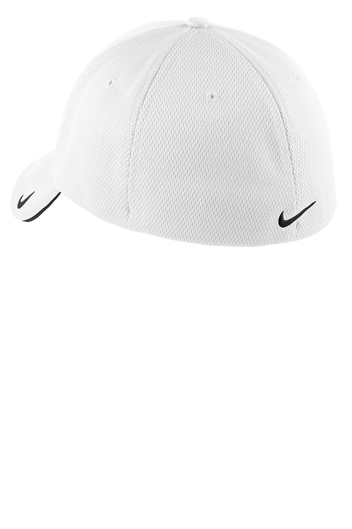 nike dri-fit mesh swoosh flex sandwich cap NKFD9718 white
