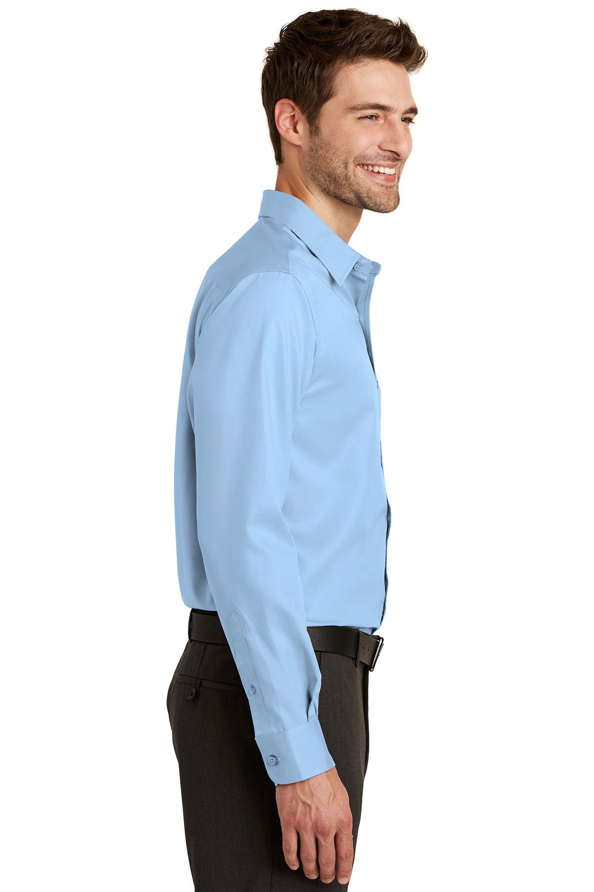 Port Authority Non-Iron Custom Twill Shirts, Sky Blue [St Louis Music]
