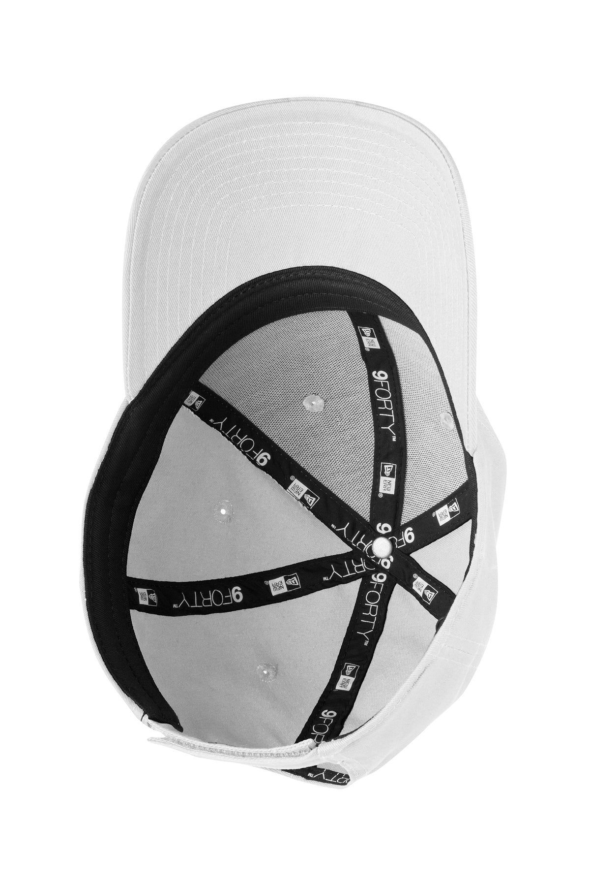 New Era Adjustable Structured Custom Caps, White