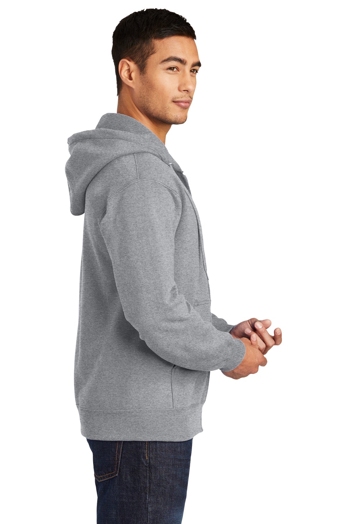 port & company_pc90zh _athletic heather_company_logo_sweatshirts