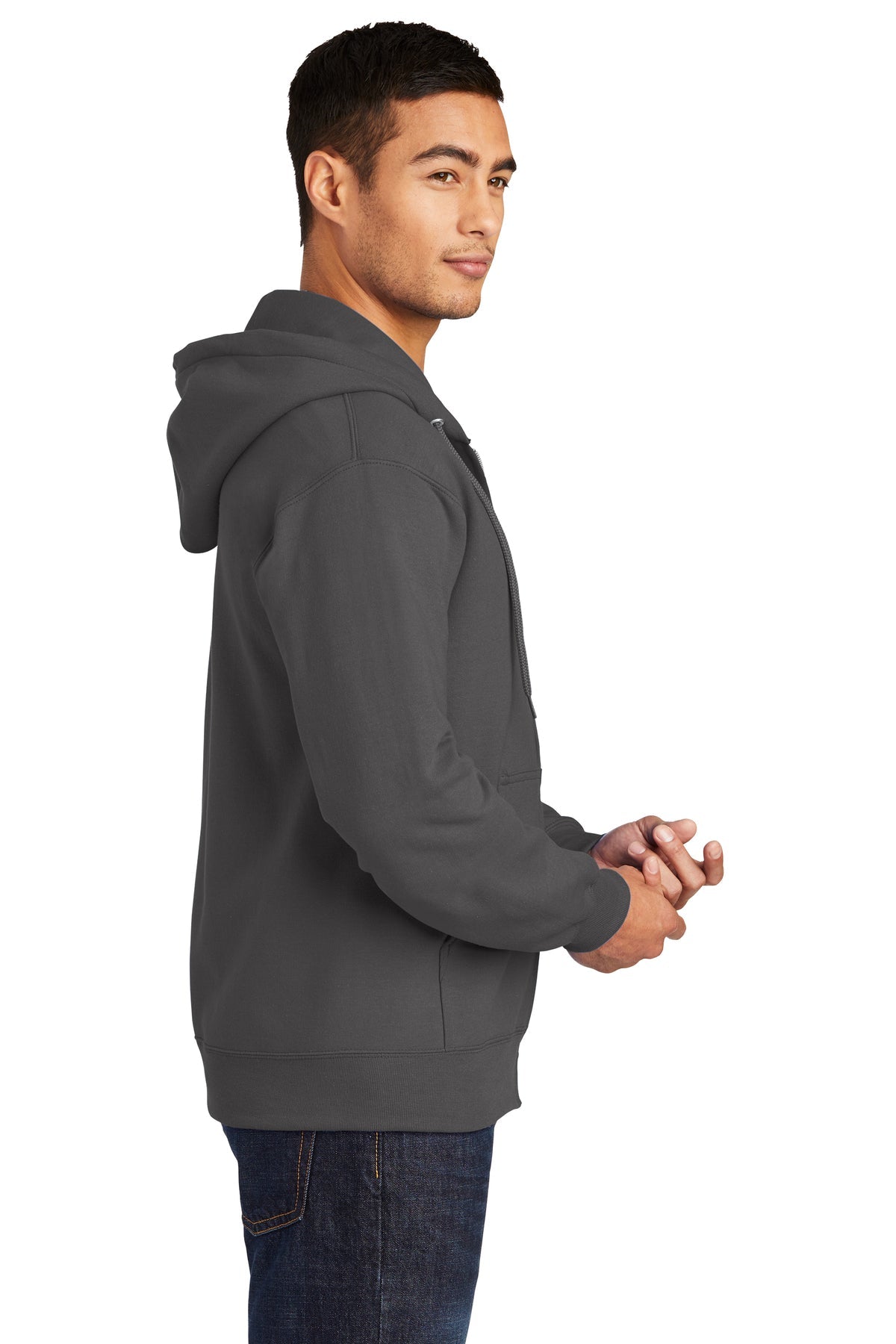 port & company_pc90zh _charcoal_company_logo_sweatshirts