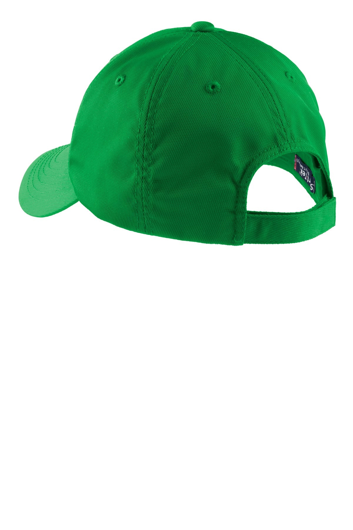 Sport-Tek Dry Zone Branded Nylon Caps, Kelly Green