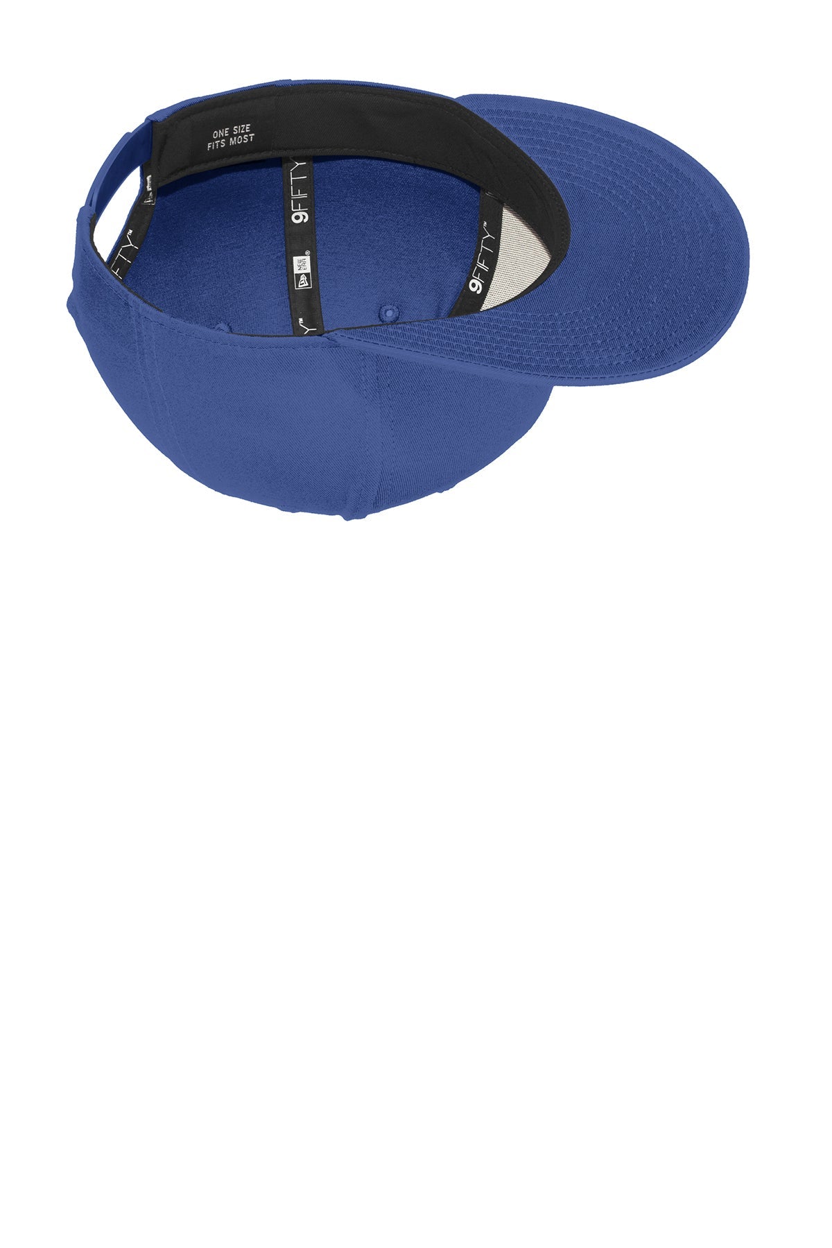 New Era Flat Bill Snapback Customized Caps, Royal