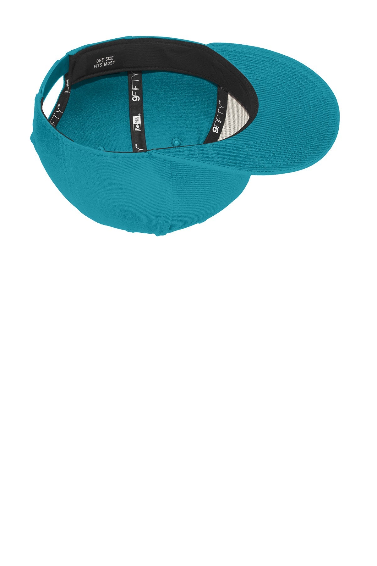 New Era Flat Bill Snapback Customized Caps, Shark Teal