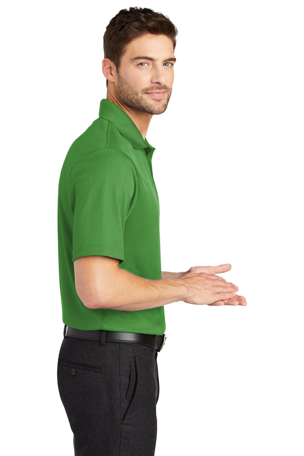 port authority_k528 _vine green_company_logo_polos