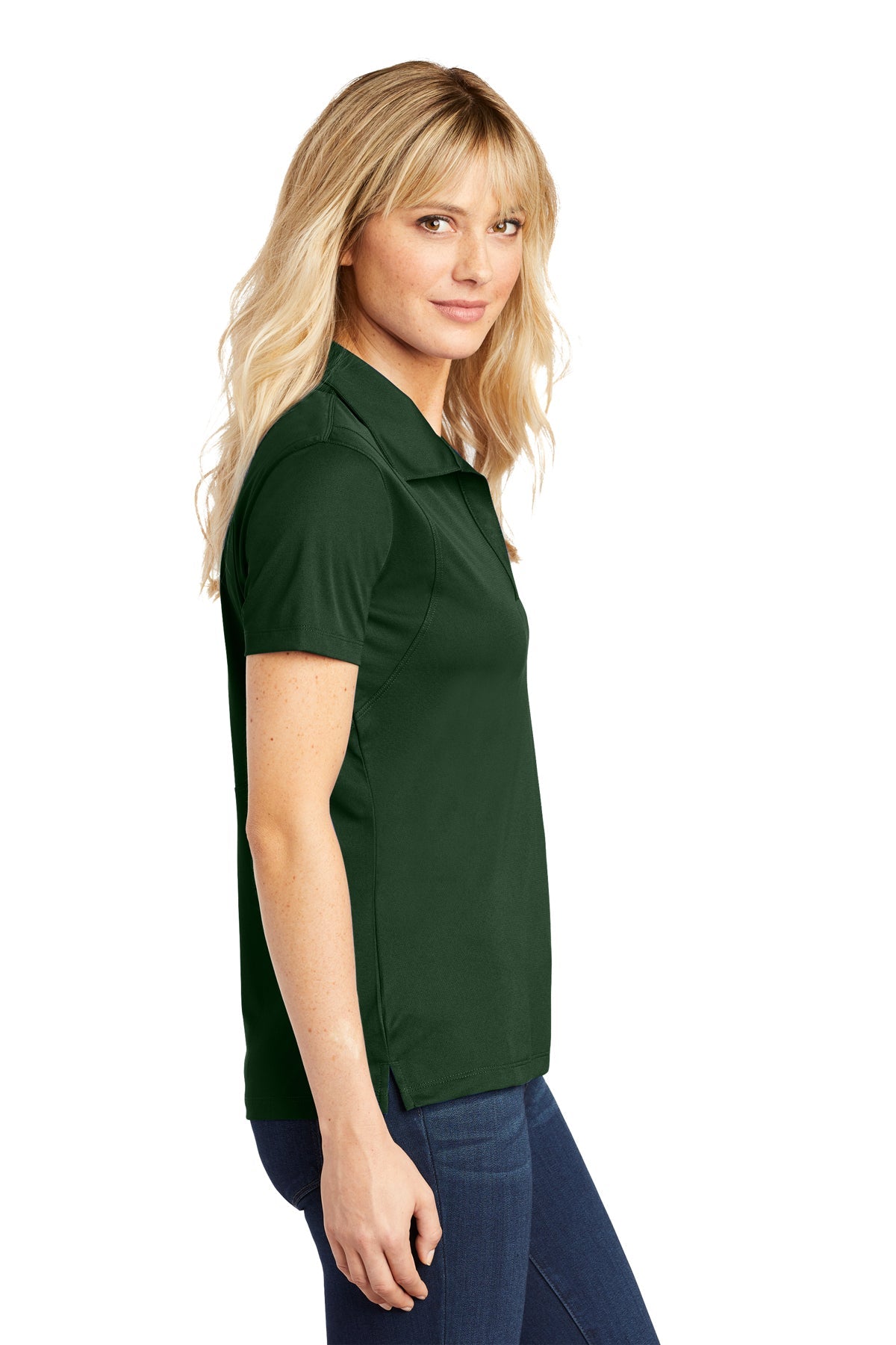 sport-tek_lst650 _forest green_company_logo_polos