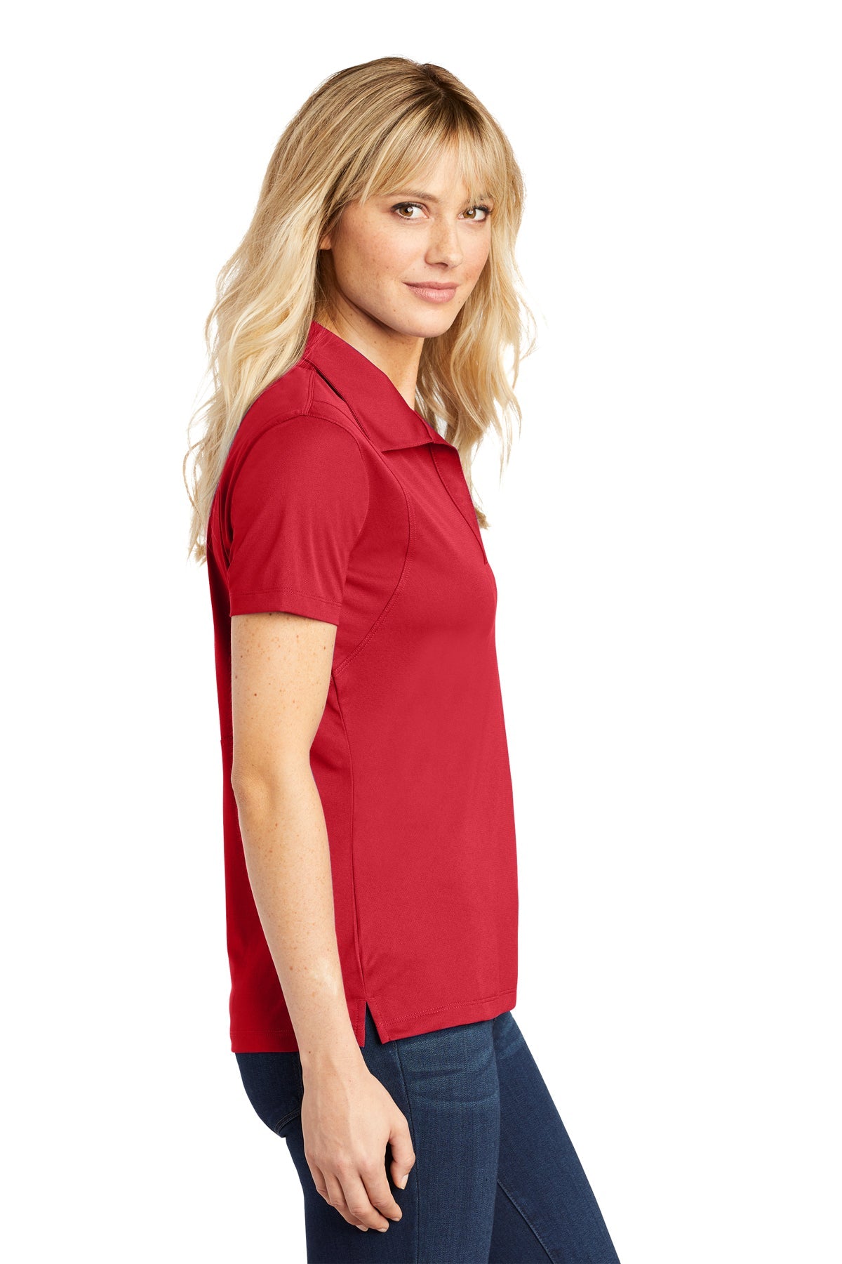 Sport-Tek Ladies Micropique Custom Sport-Wick Polos, True Red [ERES]