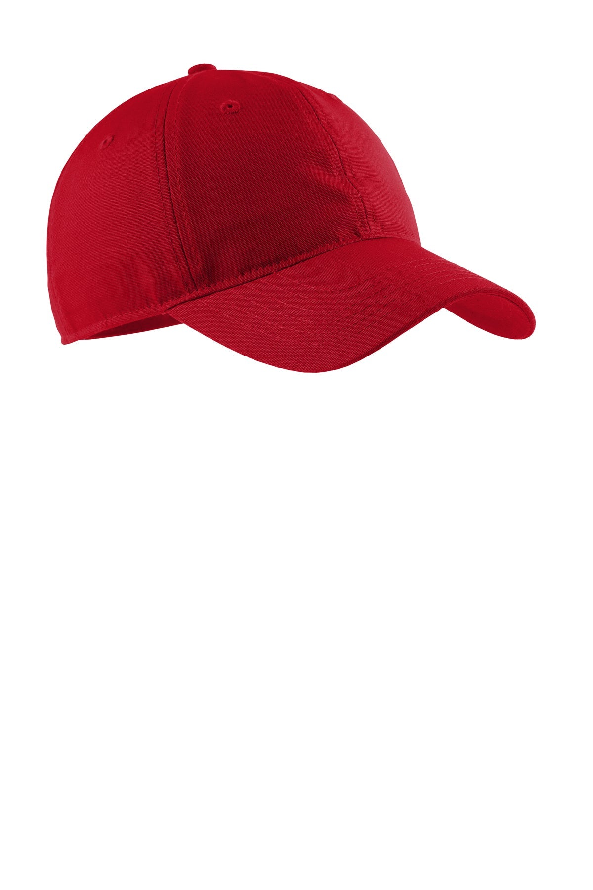 Port Authority Soft Brushed Customized Canvas Caps, Red