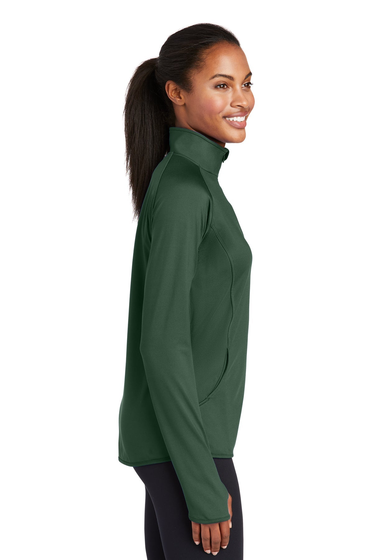 sport-tek_lst850 _forest green_company_logo_sweatshirts