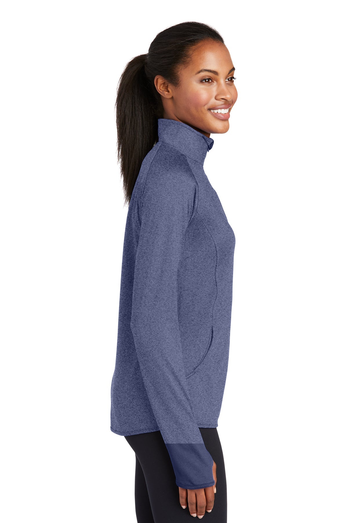 sport-tek_lst850 _true navy heather_company_logo_sweatshirts