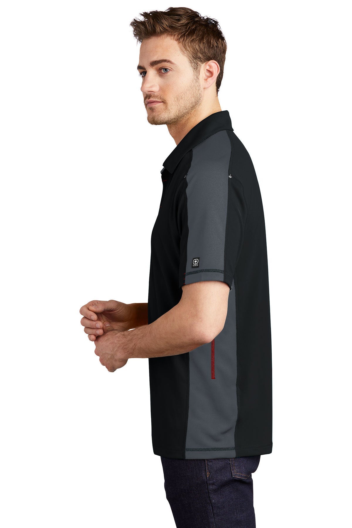 ogio_og106 _blacktop/diesel grey/signal red_company_logo_polos