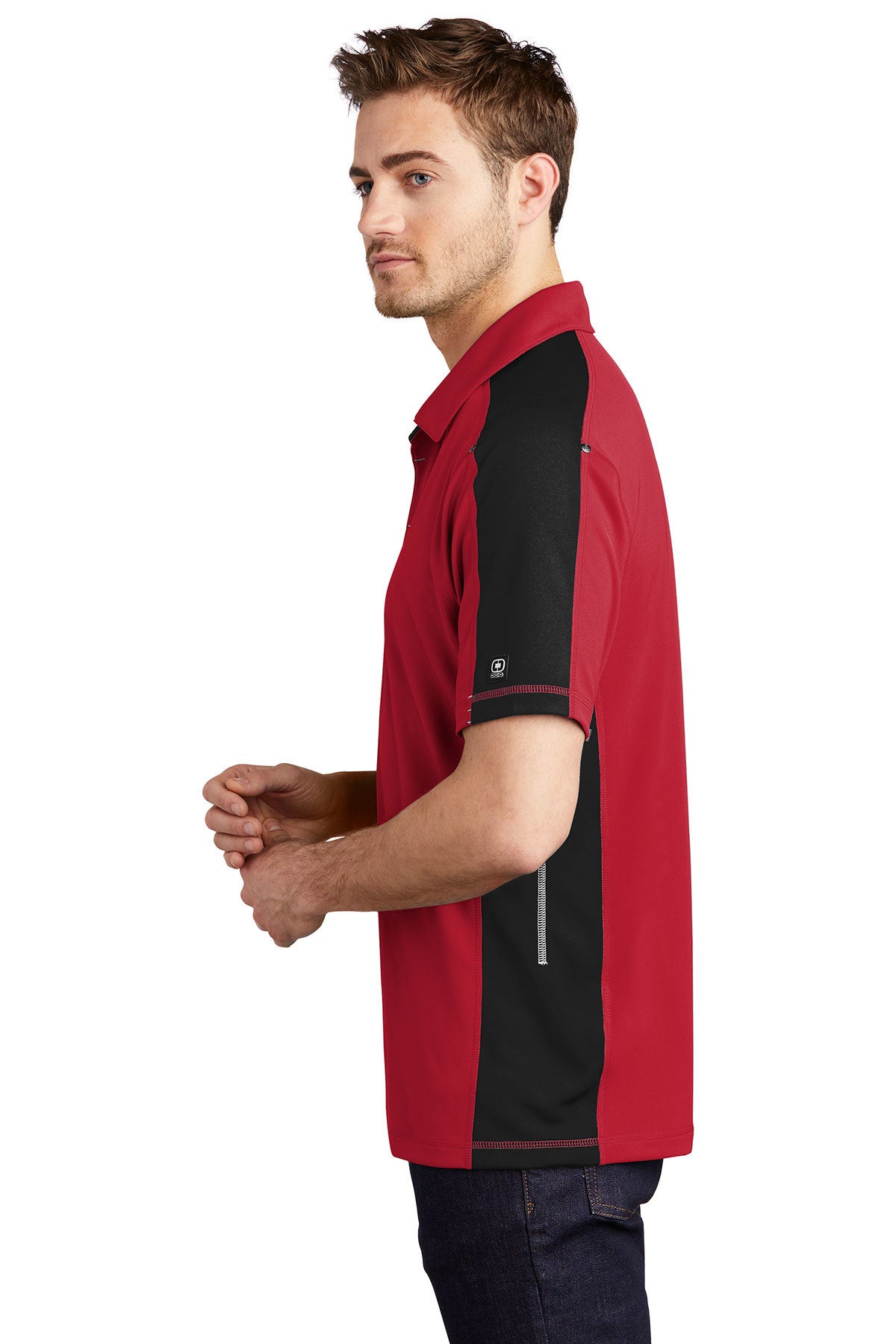 ogio_og106 _signal red/blacktop/silver grey_company_logo_polos