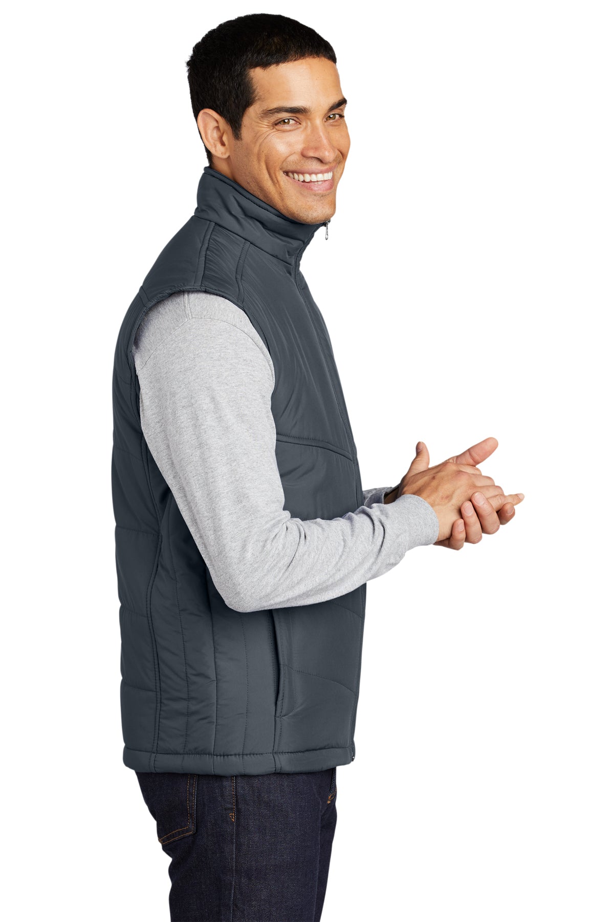 port authority_j709 _dark slate/black_company_logo_jackets