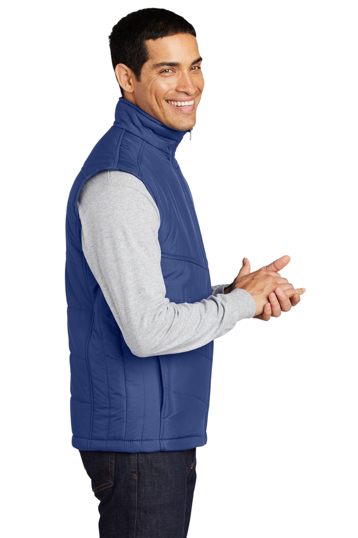 port authority_j709 _mediterranean blue/black_company_logo_jackets