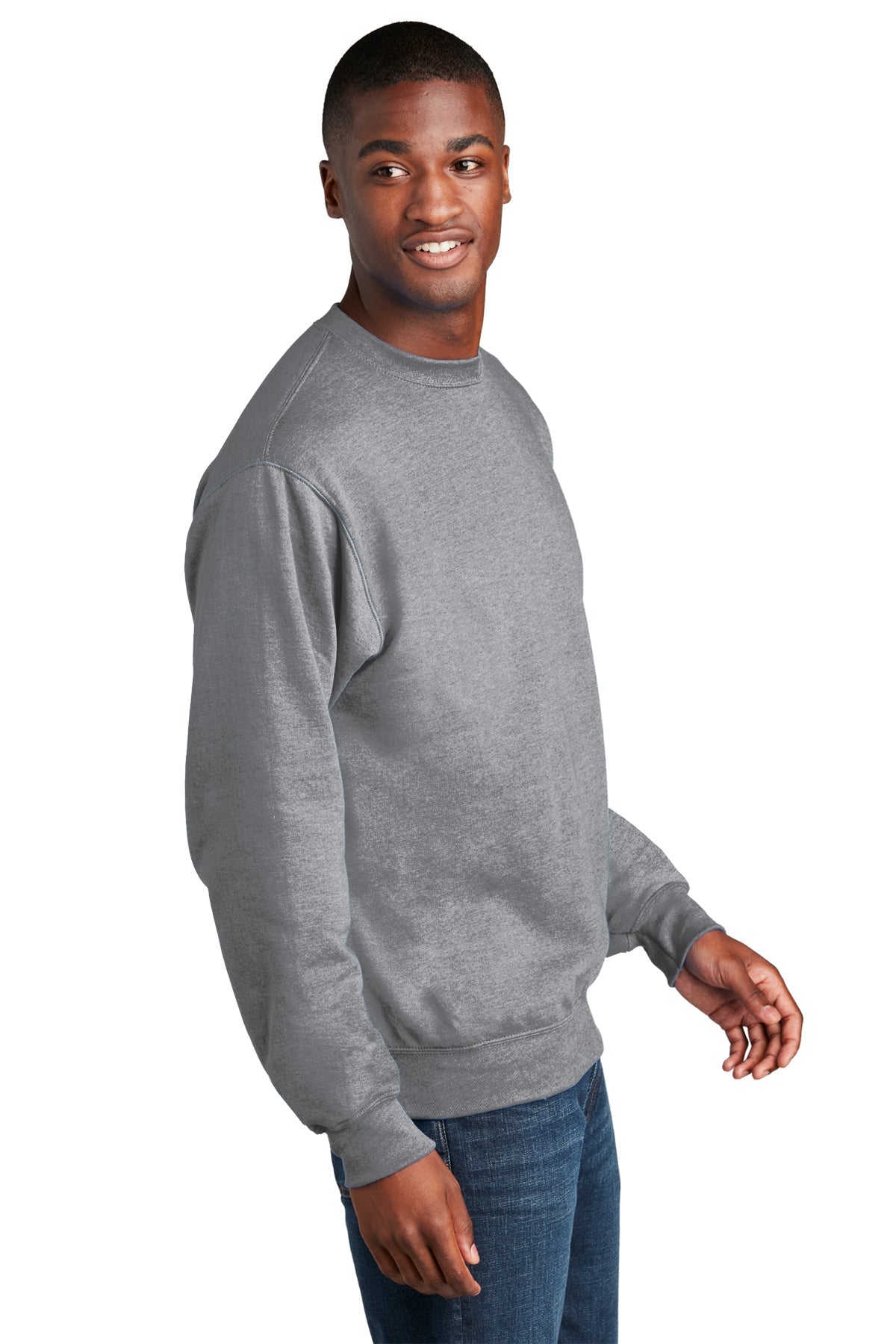 port & company_pc78 _athletic heather_company_logo_sweatshirts