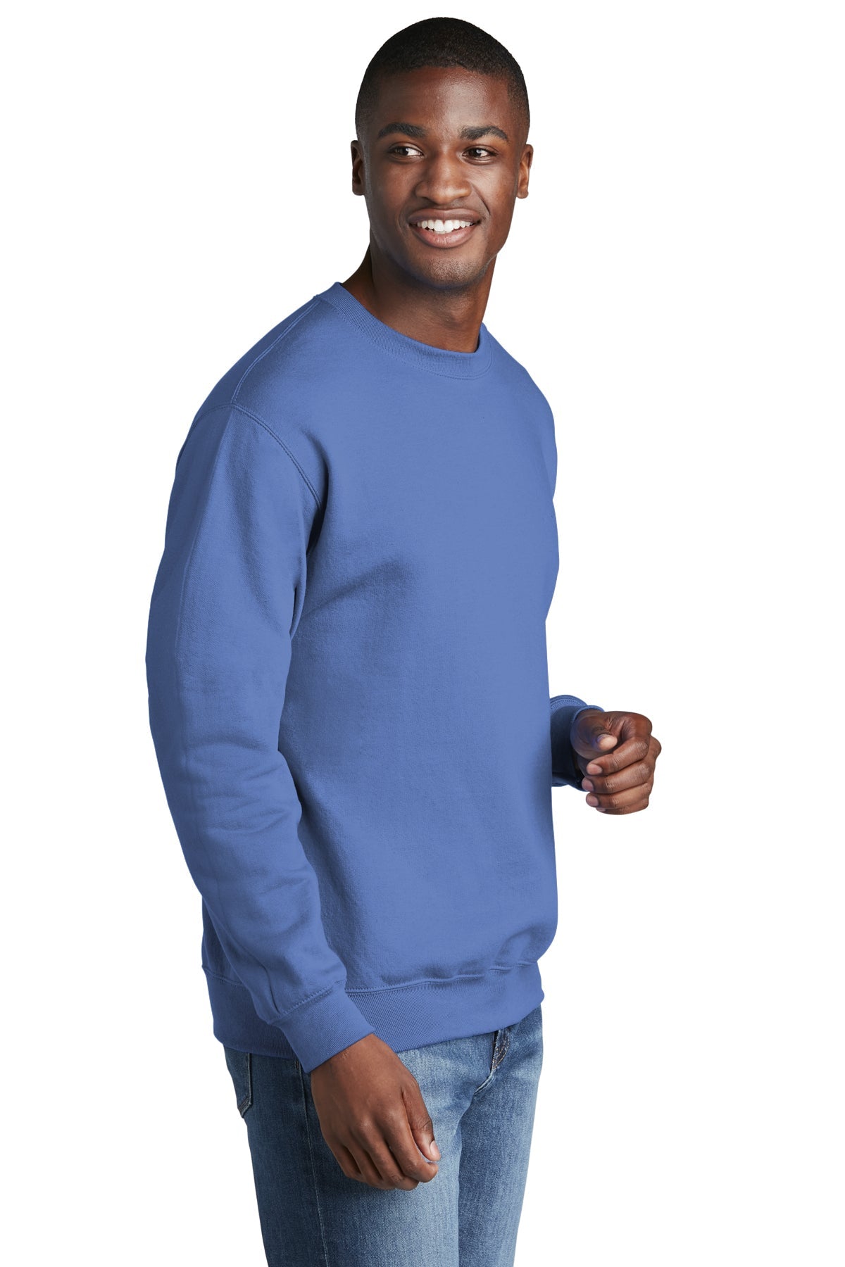 port & company_pc78 _carolina blue_company_logo_sweatshirts