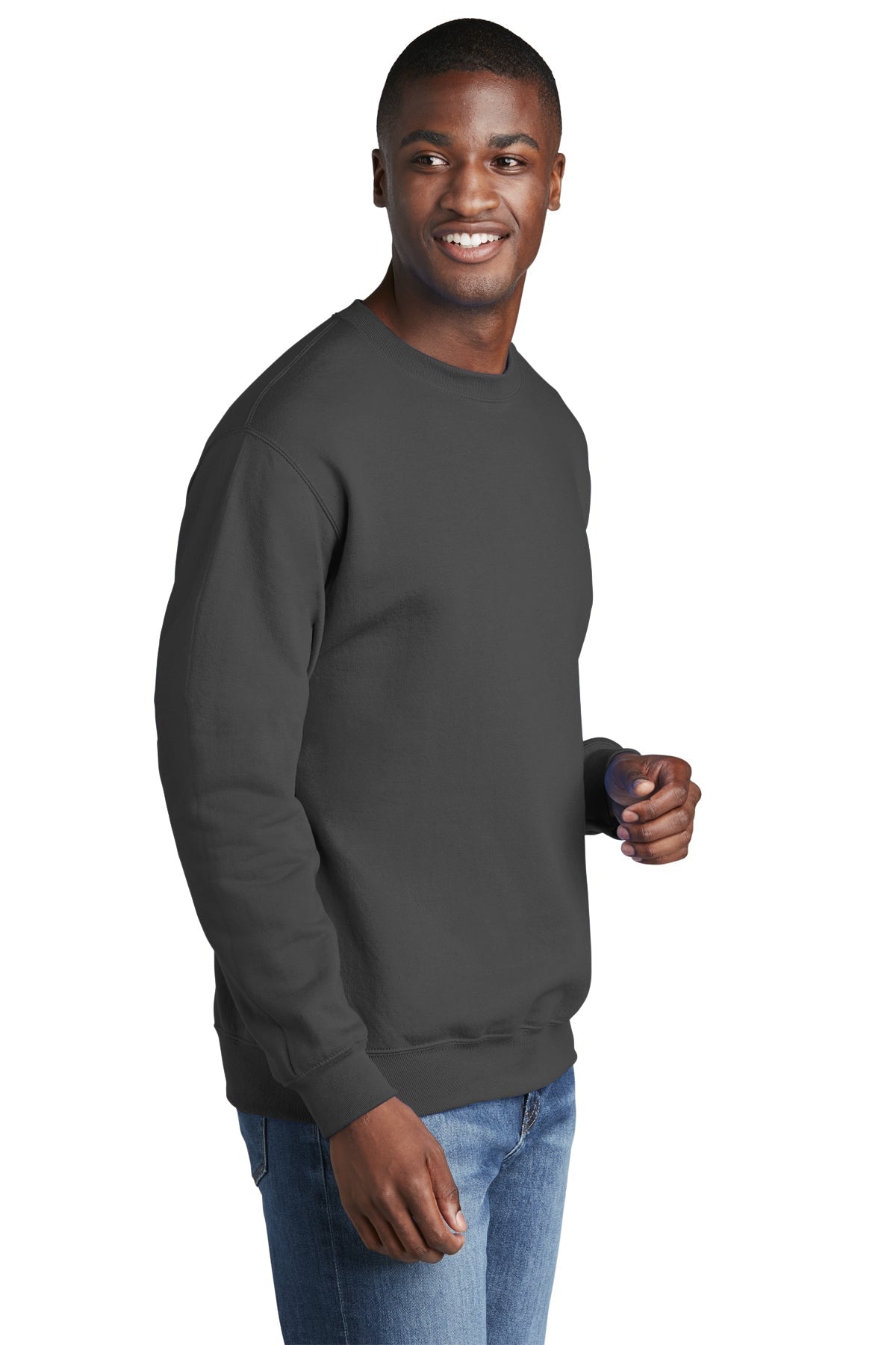 port & company_pc78 _charcoal_company_logo_sweatshirts