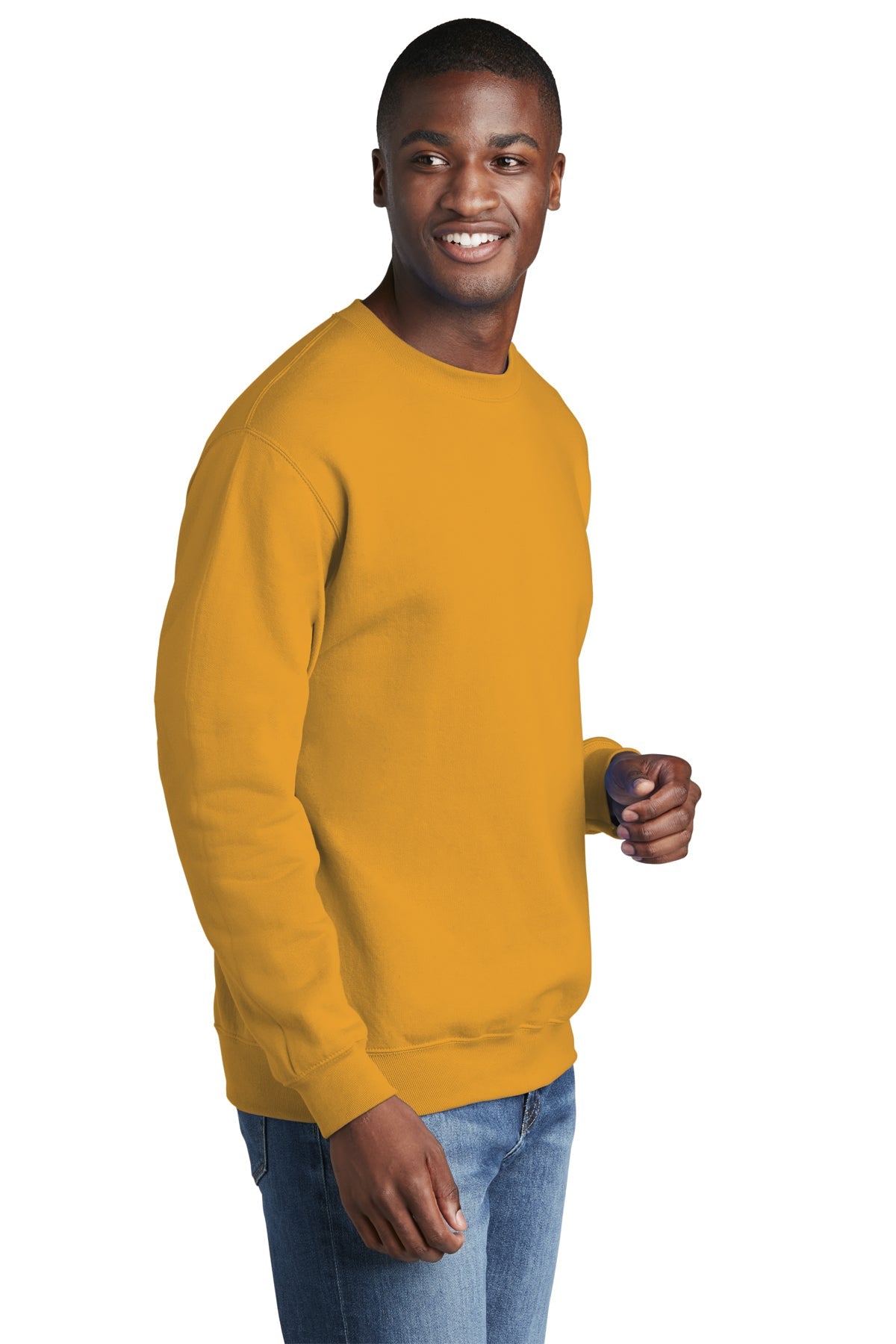 port & company_pc78 _gold_company_logo_sweatshirts