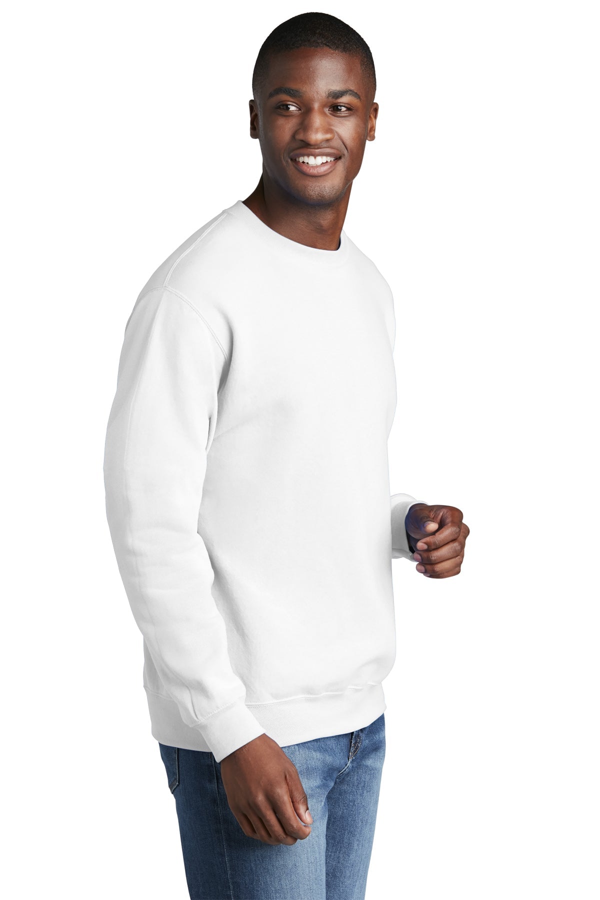 port & company_pc78 _white_company_logo_sweatshirts
