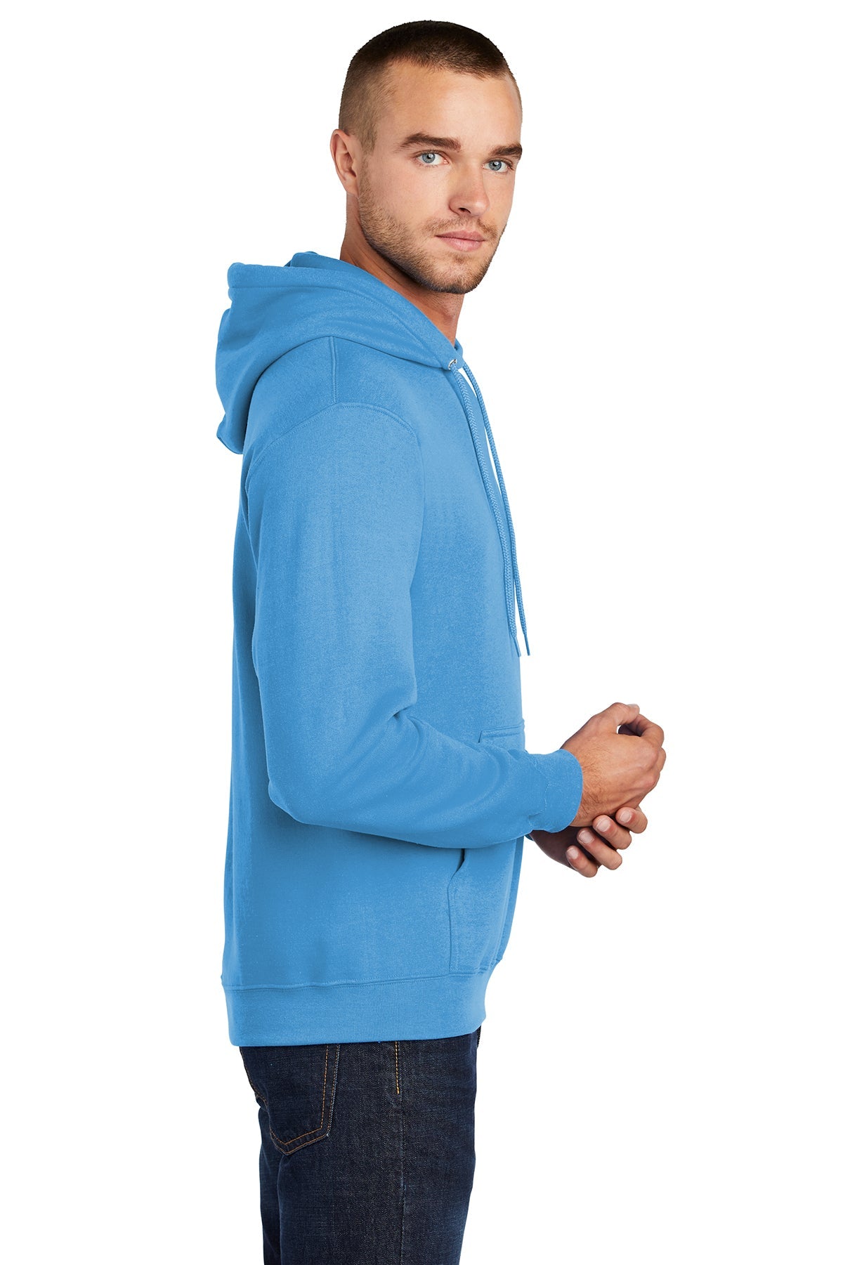 port & company_pc78h _aquatic blue_company_logo_sweatshirts