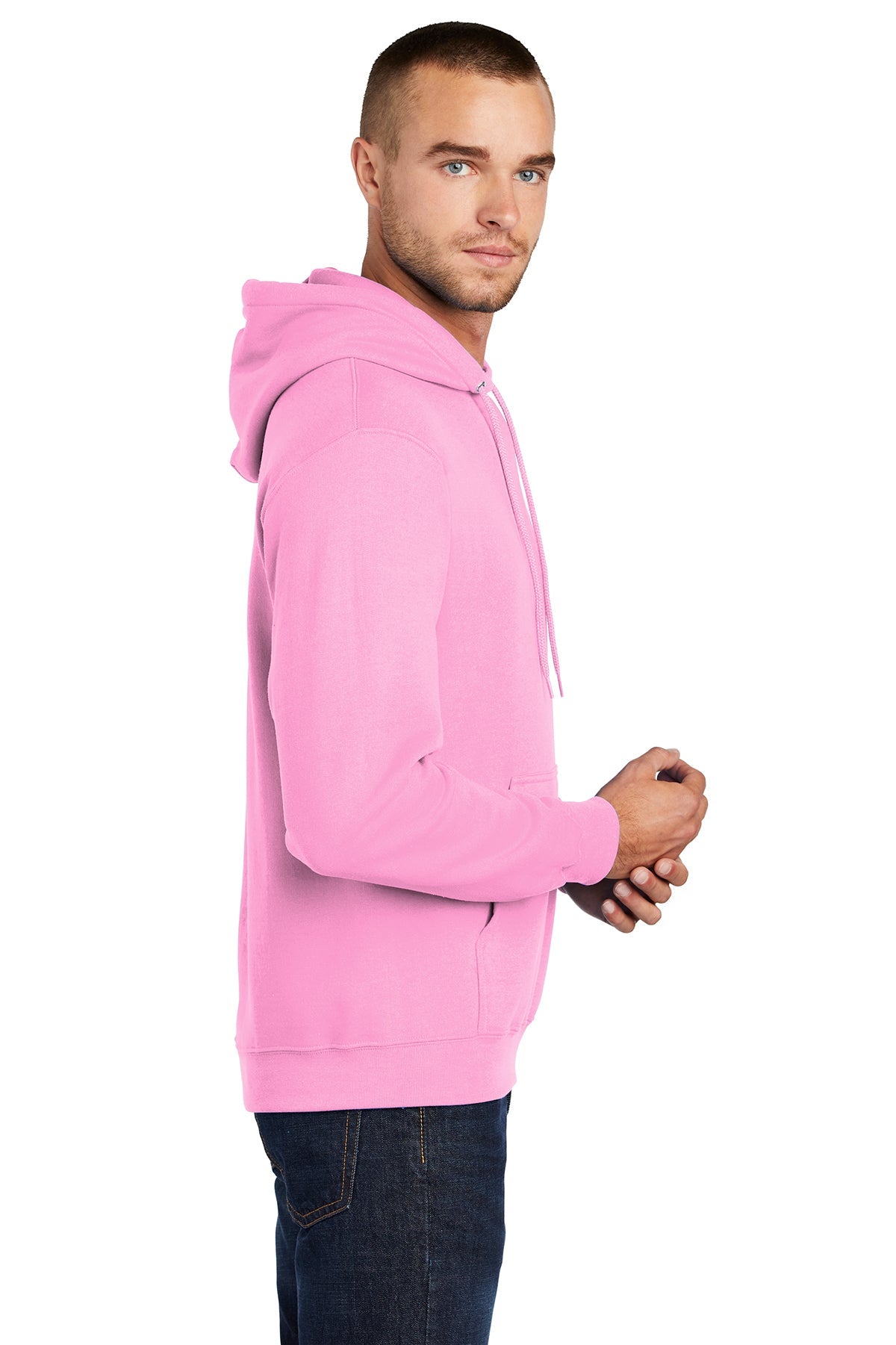 port & company_pc78h _candy pink_company_logo_sweatshirts