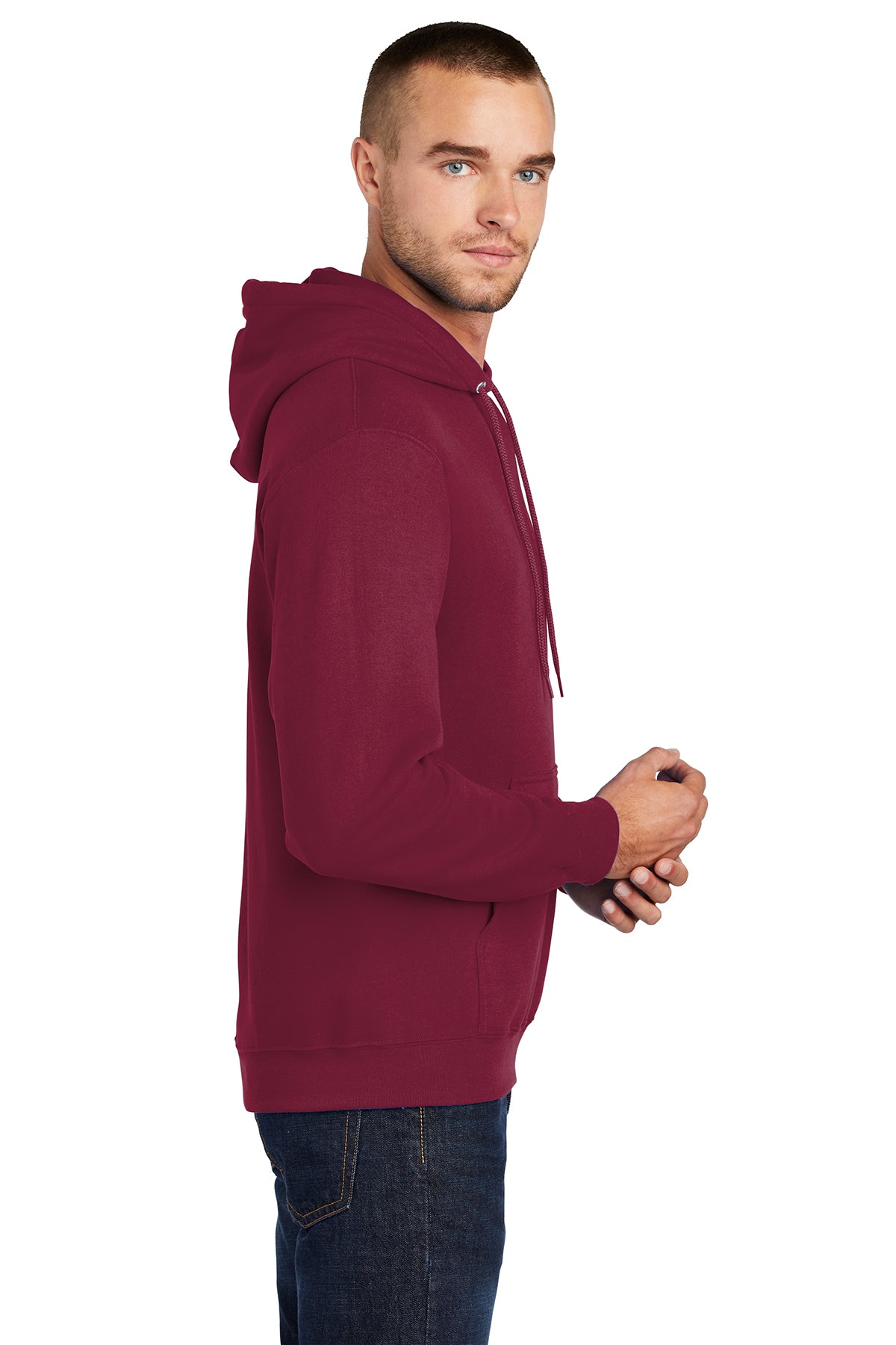port & company_pc78h _cardinal_company_logo_sweatshirts
