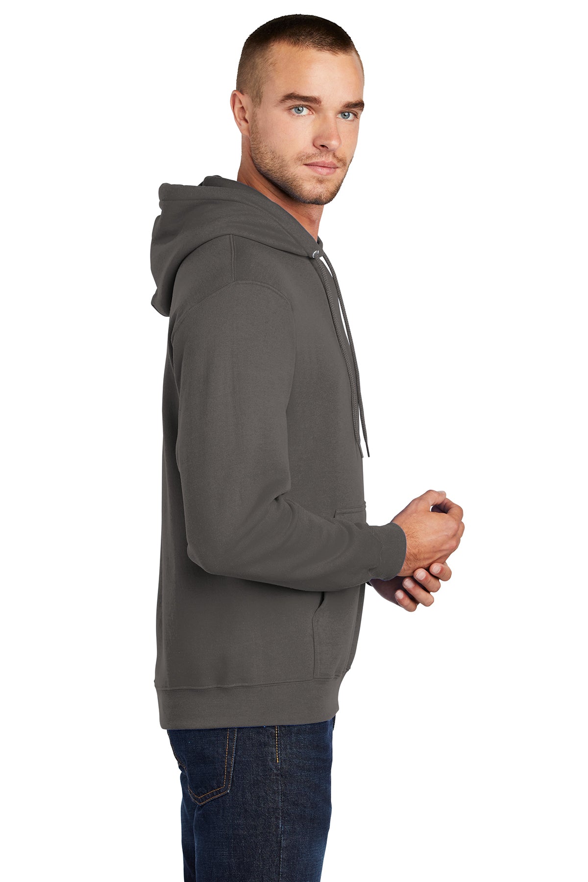 port & company_pc78h _charcoal_company_logo_sweatshirts