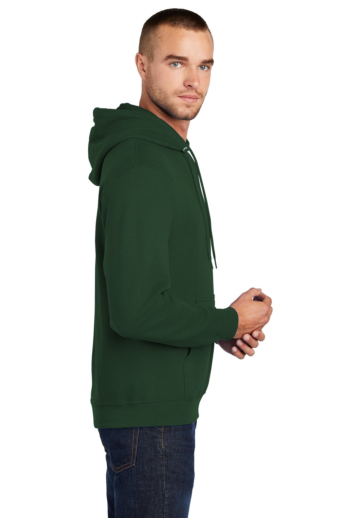 port & company_pc78h _dark green_company_logo_sweatshirts