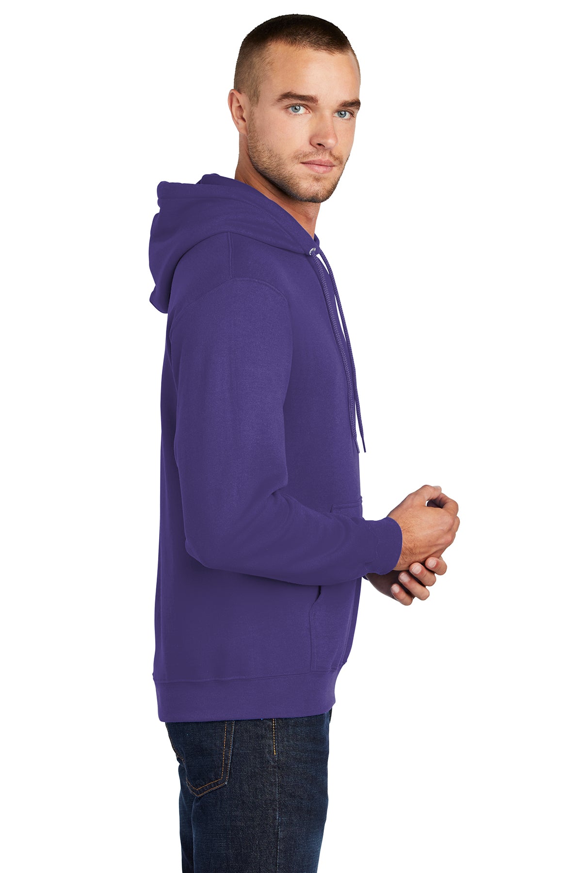 port & company_pc78h _purple_company_logo_sweatshirts