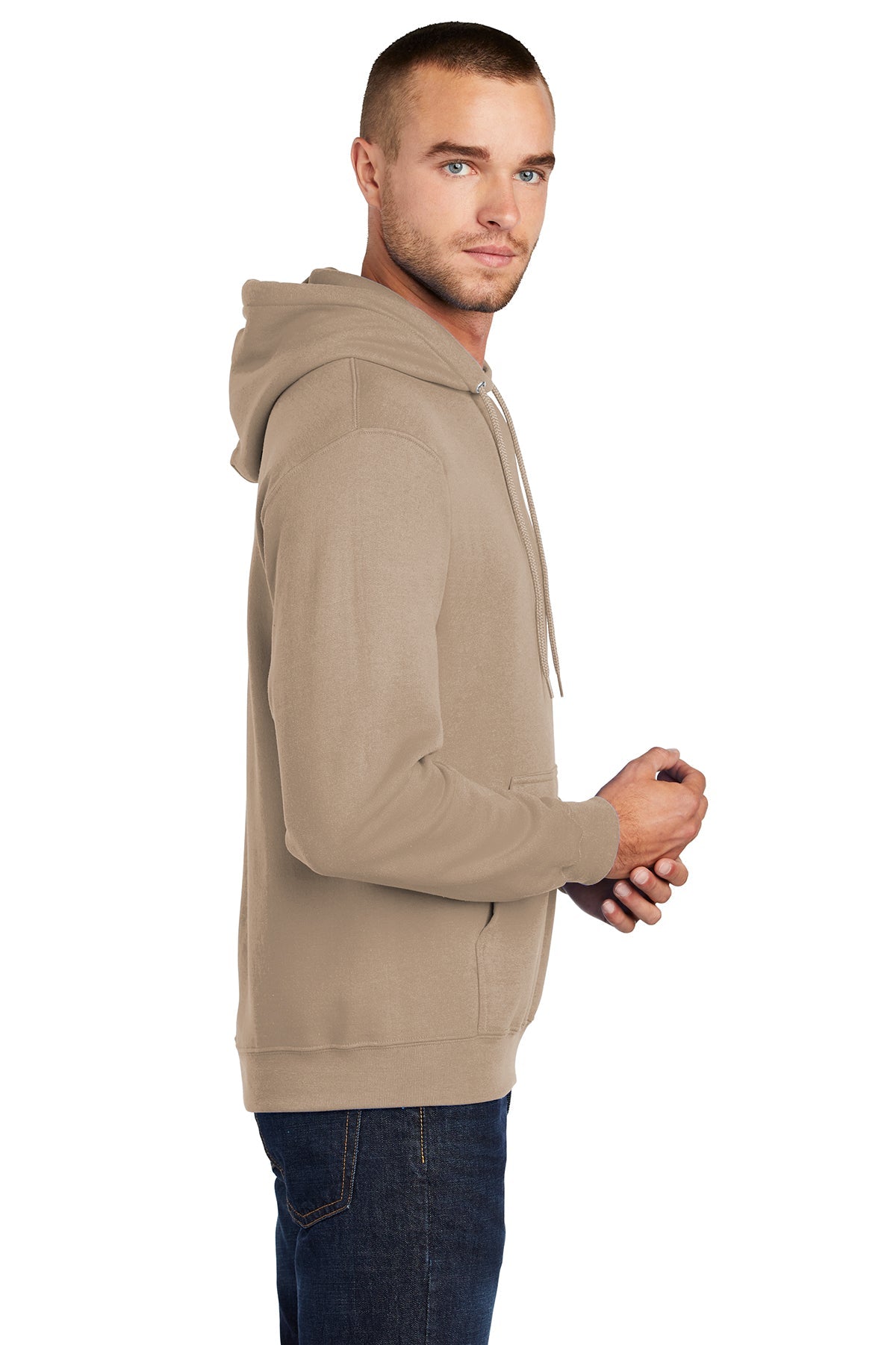 port & company_pc78h _sand_company_logo_sweatshirts