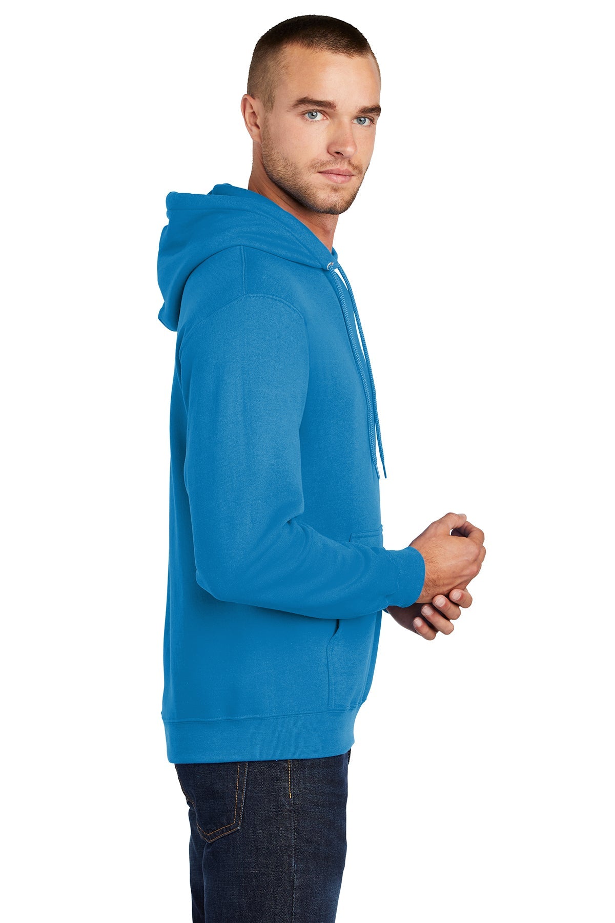 Port & Company Core Fleece Branded Hoodies, Sapphire [GOBHI]
