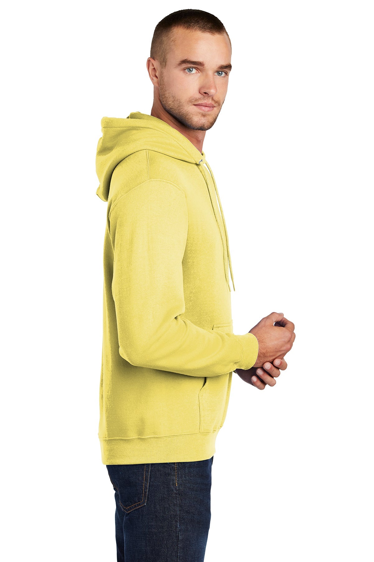 port & company_pc78h _yellow_company_logo_sweatshirts