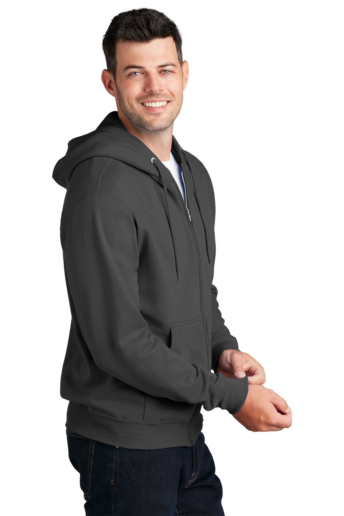 port & company_pc78zh _charcoal_company_logo_sweatshirts